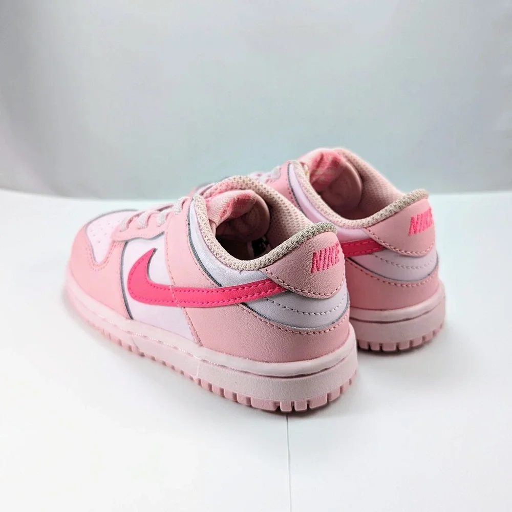 Nike Dunk Low Triple Pink (TDE) DH9761-600 SIZE 8C TODDLER Worn‎ Once
